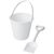 Tides strandemmer en schep van gerecycled plastic Wit - Unbranded 21024101