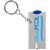 Allegro LED sleutelhanger met munthouder en lampje Koningsblauw, Zilver - Bullet 11809601
