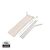 Set de pailles en acier inoxydable Argent - XD Collection P269.572