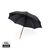 27" Impact AWARE™ RPET 190T auto open bamboe paraplu Zwart - XD Collection P850.661