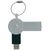 USB flash drive retractable 4GB Silver -  LT26702-N0005