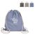 Drawstring rugzak gerecycled katoen 140g/m² 38x42cm Licht grijs -  LT95228-N0062