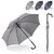 Luxus-Stockschirm 23” mit automatischer Öffnung Grau -  LT97106-N0061
