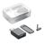 Set de bloqueurs pour PC Noir -  MO6171-03