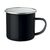 Tasse en métal émaillé Noir -  MO9756-03