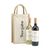 Jute Canvas Double Wine Bag sac à vin Naturel -  213742