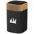 SCX.design S31 speaker 5W voorzien van hout met oplichtend logo Zwart, Naturel - SCX.design 1PX02600