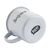 Retro Emaille Tasse 350 ml Weiss, Schwarz -  085310