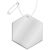 Attache réfléchissante hexagonale en TPU H-12 RFX&#8482; Blanc - RFX™ 1PR11101