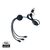 6-in-1 Kabel aus RCS recyceltem TPE und recyceltem Plastik Schwarz - XD Collection P302.481