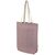 Pheebs 150 g/m² recycled cotton tote bag with front pocket 9L Heather maroon - Unbranded 12064320