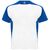Bugatti unisex sportshirt met korte mouwen Wit, Koningsblauw - Roly R63998Q1