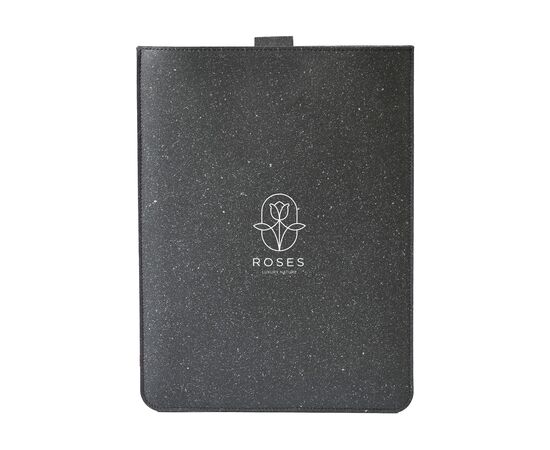 Recycled Leather Laptop Sleeve 14" Noir - Made Out Of W49498