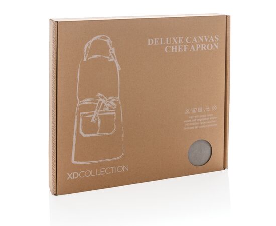 Deluxe canvas chef apron Grey - XD Collection P262.822