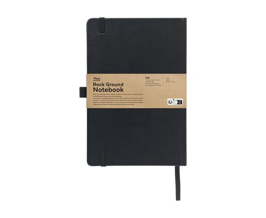Rock Ground Notebook A5 notitieboek Zwart -  207198