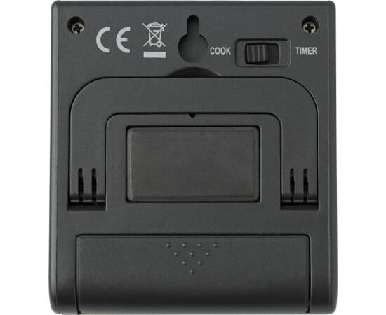 Minuteur et thermomètre de cuisson Warren Noir, Argent -  1056.050