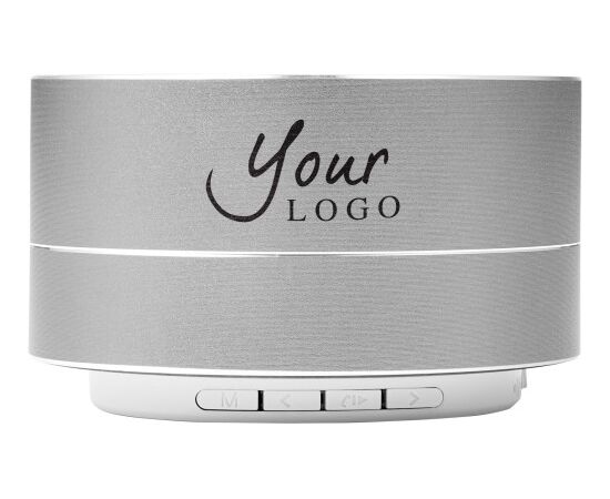 Aluminium wireless speaker Yves Silver -  8680.032