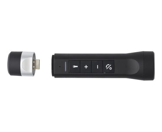 Torche LED en ABS munie d'une enceinte et d'un chargeur Lewis Noir -  709923.001