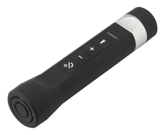 Torche LED en ABS munie d'une enceinte et d'un chargeur Lewis Noir -  709923.001