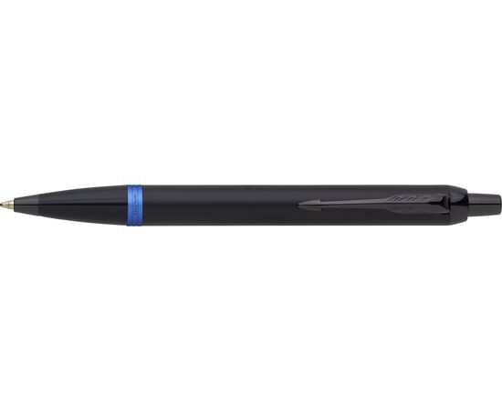 Stylo bille Parker IM Vibrant Rings Noir, Bleu -  1006049.081.Blauwschrijvend