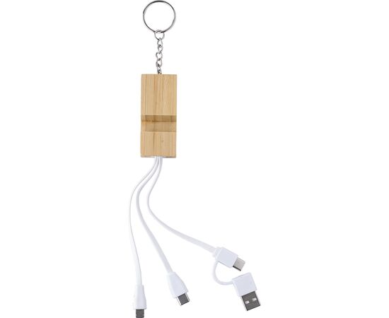 Bamboo keychain Sutton Brown -  1015141.011