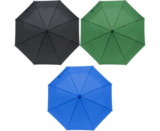 Parapluie pliable en pongée 190T Elias Noir -  8913.001
