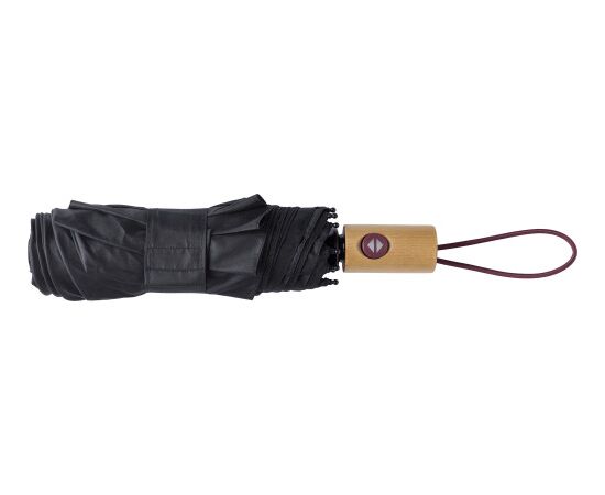 Parapluie pliable en pongée 190T Elias Noir -  8913.001