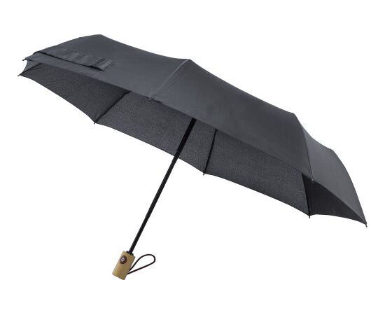Parapluie pliable en pongée 190T Elias Noir -  8913.001