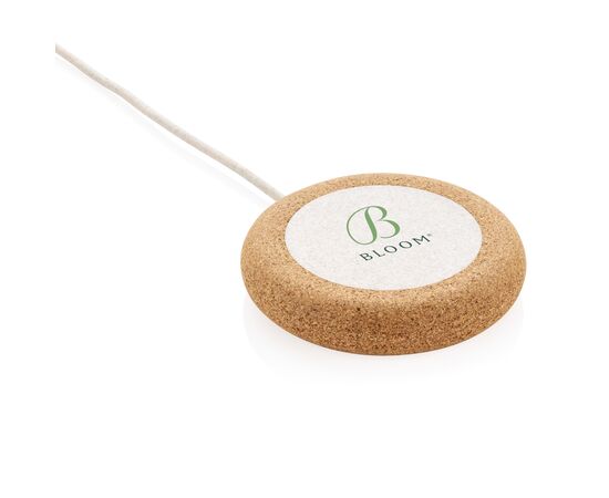 Kurk en tarwestro 5W draadloze oplader Khaki - XD Collection P308.099