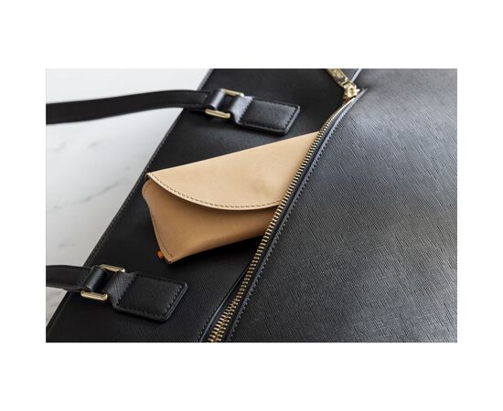 Recycled Leather Sunglasses Pouch brillenkoker Beige - Made Out Of W30041