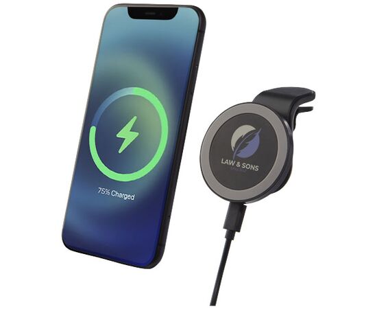 Magclick 10W wireless magnetic car charger Black - Tekiō® 12420590