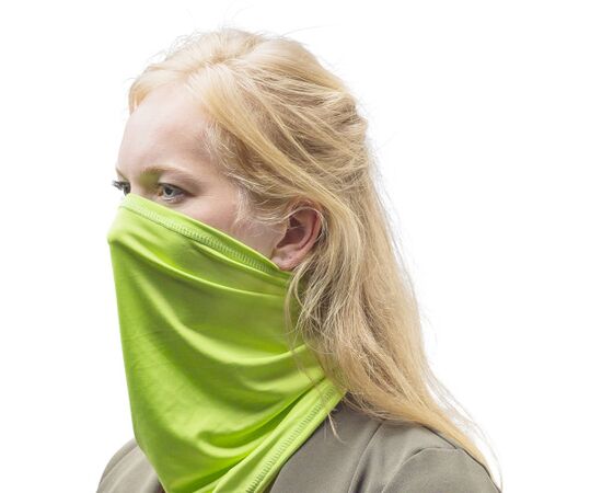 Multifunctionele polyester sjaal en masker Noémie Zwart -  9413.001