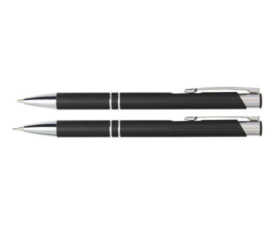 Stifte-Set aus Aluminium Zahir Schwarz -  9032.001