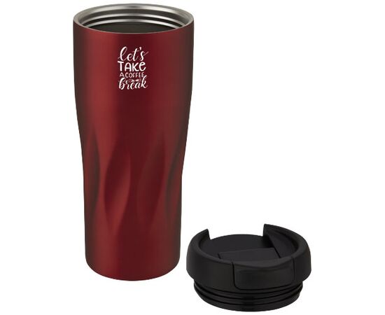 Gobelet Waves avec isolation par le vide et couche de cuivre de 450 ml Rouge - Unbranded 10069121