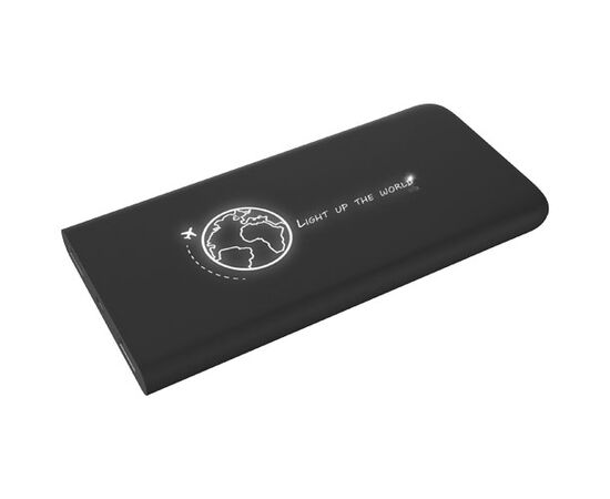 SCX.design P18 5000 mAh Powerbank mit Leuchtlogo Schwarz, Weiß - SCX.design 1PX01800