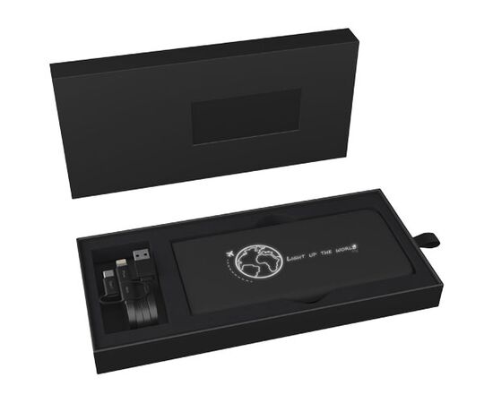 SCX.design P18 5000 mAh Powerbank mit Leuchtlogo Schwarz, Weiß - SCX.design 1PX01800