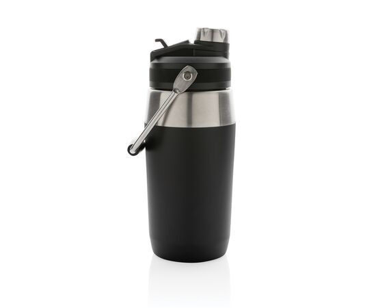 Vacuüm roestvrijstalen fles met duo-functie deksel 500ml Zwart - XD Collection P436.971
