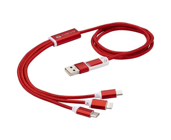Versatile 5 in 1 oplaadkabel Rood - Unbranded 12418021