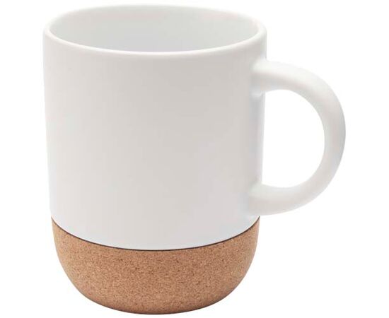 Billie 300 ml mok voor sublimatie van keramiek met kurkdetails Wit - Unbranded 10084601