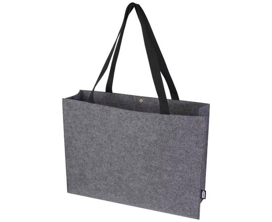 Felta GRS recycled felt gusset tote bag 20L Medium grey - Unbranded 13007582