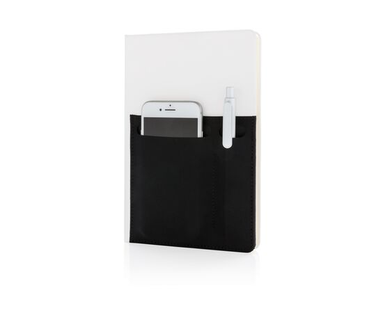 Carnet de notes A5 avec pochettes Blanc - XD Collection P773.013