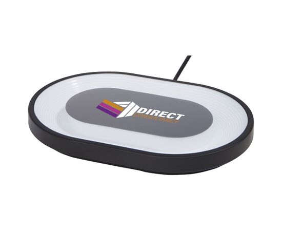 Ray wireless charging pad with RGB mood light Black - Unbranded 12428190