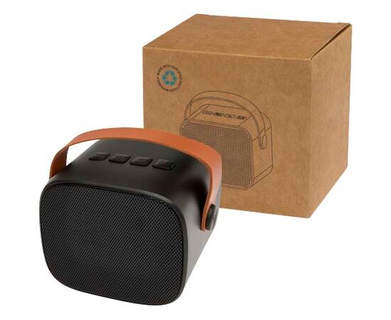 Diya 3W draadloze speaker van gerecycled plastic Zwart - Unbranded 12443690