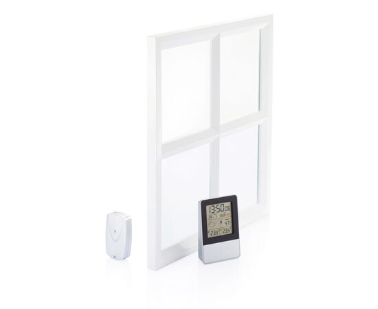 Station météo intérieur/extérieur Argent, Noir - XD Collection P279.201