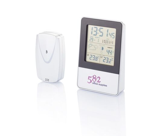 Station météo intérieur/extérieur Argent, Noir - XD Collection P279.201