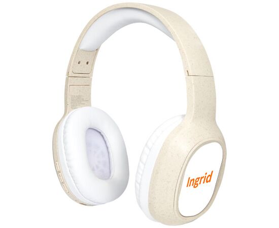 Riff Bluetooth®-koptelefoon van tarwestro met microfoon Beige - Unbranded 12424502