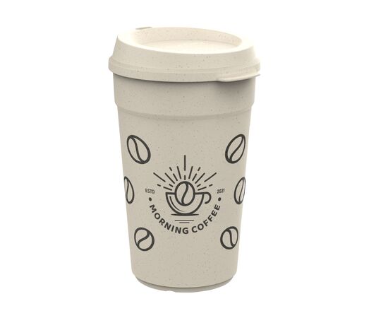 CirculCup Lid IML 400 ml Beige graphite - Circulware 255142