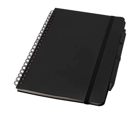 Thalaasa A5 Hardcover Notizbuch mit Kugelschreiber (schwarze Mine) Schwarz - Unbranded 10790190