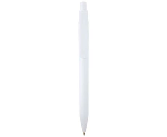 Unica balpen van gerecycled plastic (blauwe inkt) Wit - Unbranded 10796501