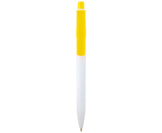 Unica recycled plastic ballpoint pen (blue ink) Yellow - Unbranded 10796511